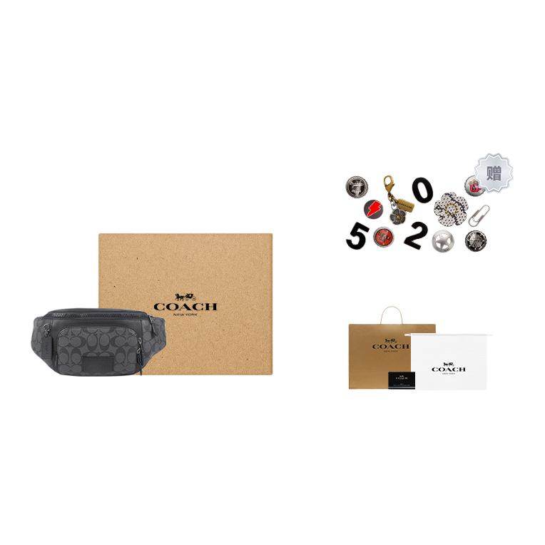 Поясная сумка Coach Track 41 Old Flower Full Print - Boxette Shop